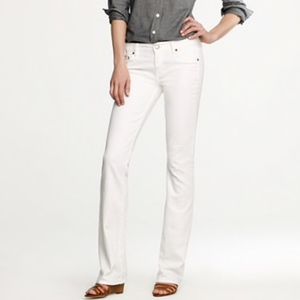 J.Crew boot cut jeans, white, size 25S